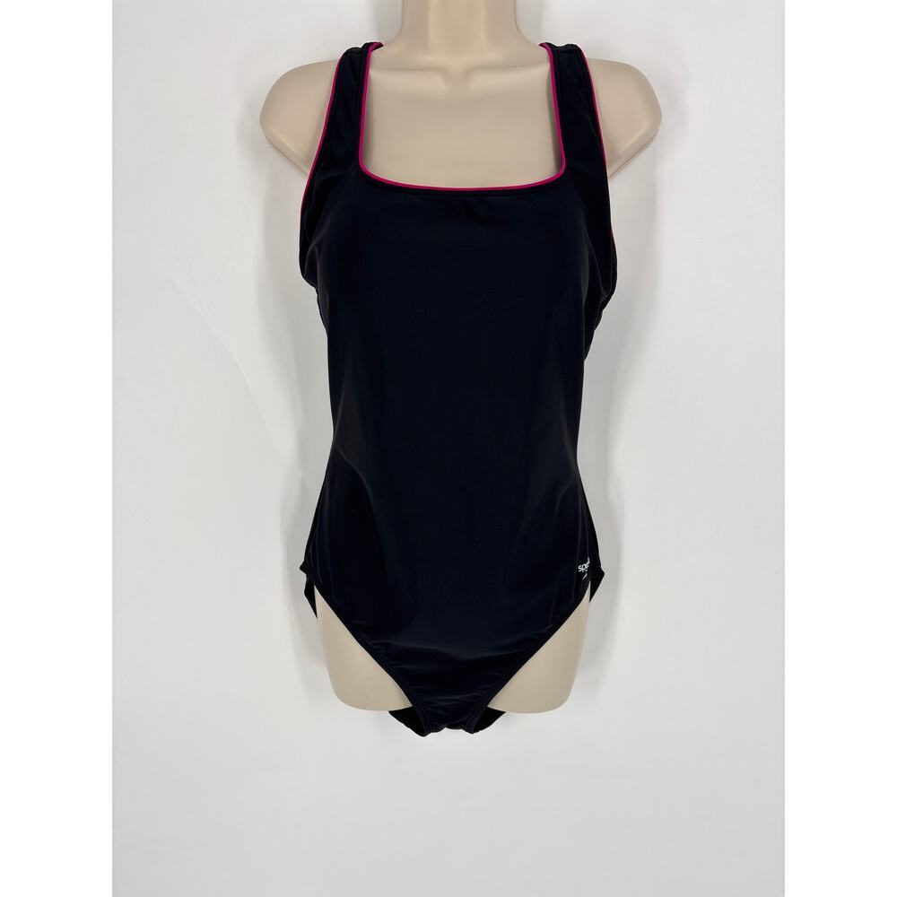 Speedo Black One Piece Swimsuit (B24)